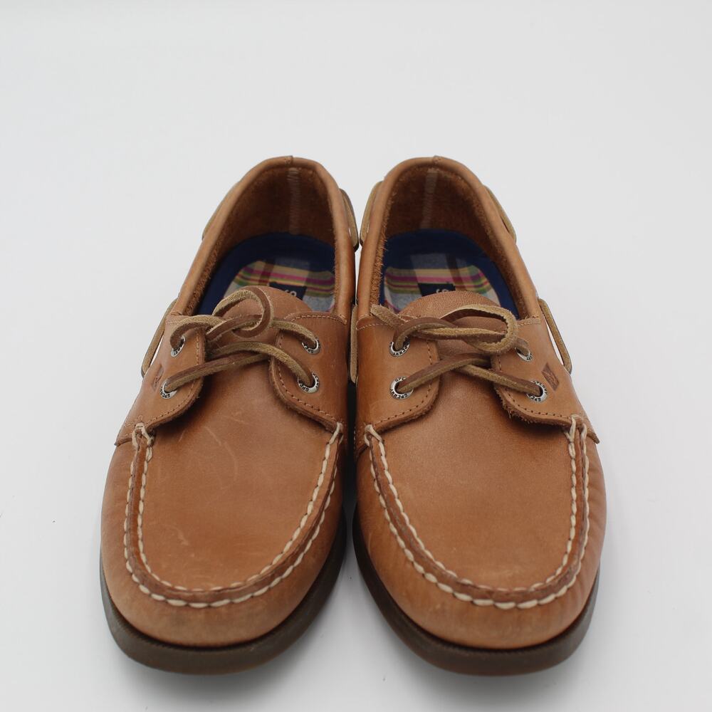 Sperry Top Sider A/O Boat Shoes Loafers Womens 10 Brown Leather Preppy Classic - Picture 4 of 8
